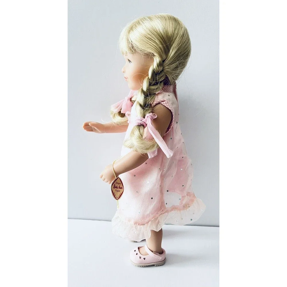 Käthe Kruse Doll Toni 15in Top‎ Condition Blonde Braids With tags Pink Germany - Picture 4 of 8